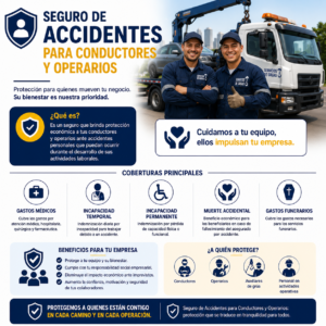 Seguro de Accidentes para Conductores y Operarios